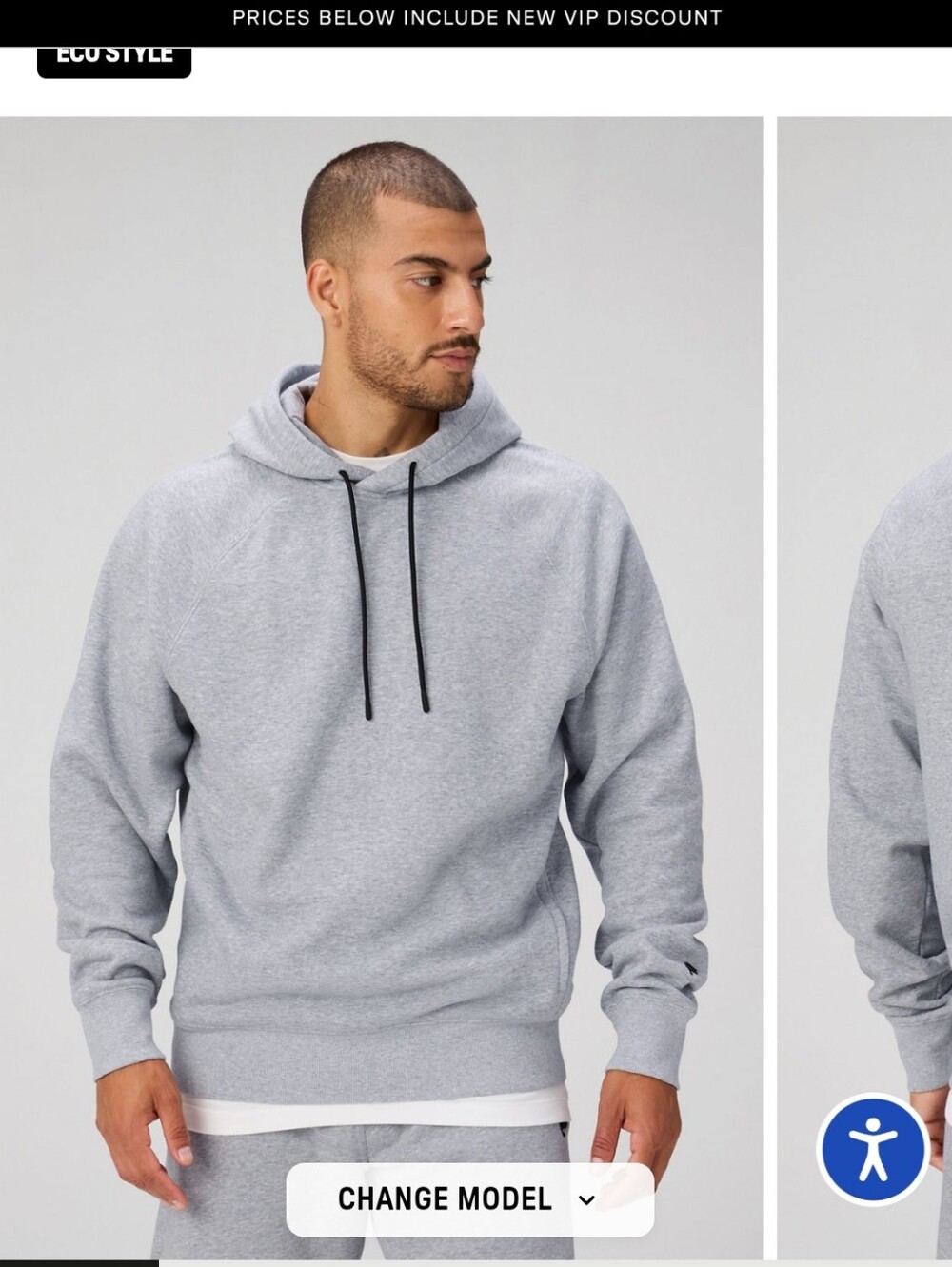 Fabletics XXL Light Gray Go-To Hooded Pullover Sweatshirt